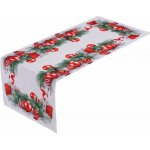 decoDoma Běhoun s potiskem ČERVENÉ KOULE 40x110 cm – Zboží Dáma