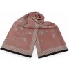 Šátek šátek šála s květy typu pashmina 65x185 cm pudrová