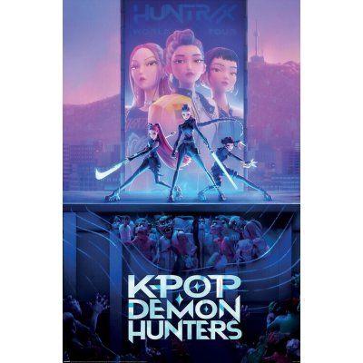 Plakát, Obraz - K-Pop Demon Hunters - Huntrix Trio, 61 × 91.5 cm – Zboží Dáma