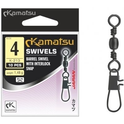 Kamatsu Obratlík s karabinou K213 10ks, vel.8 – Zboží Mobilmania