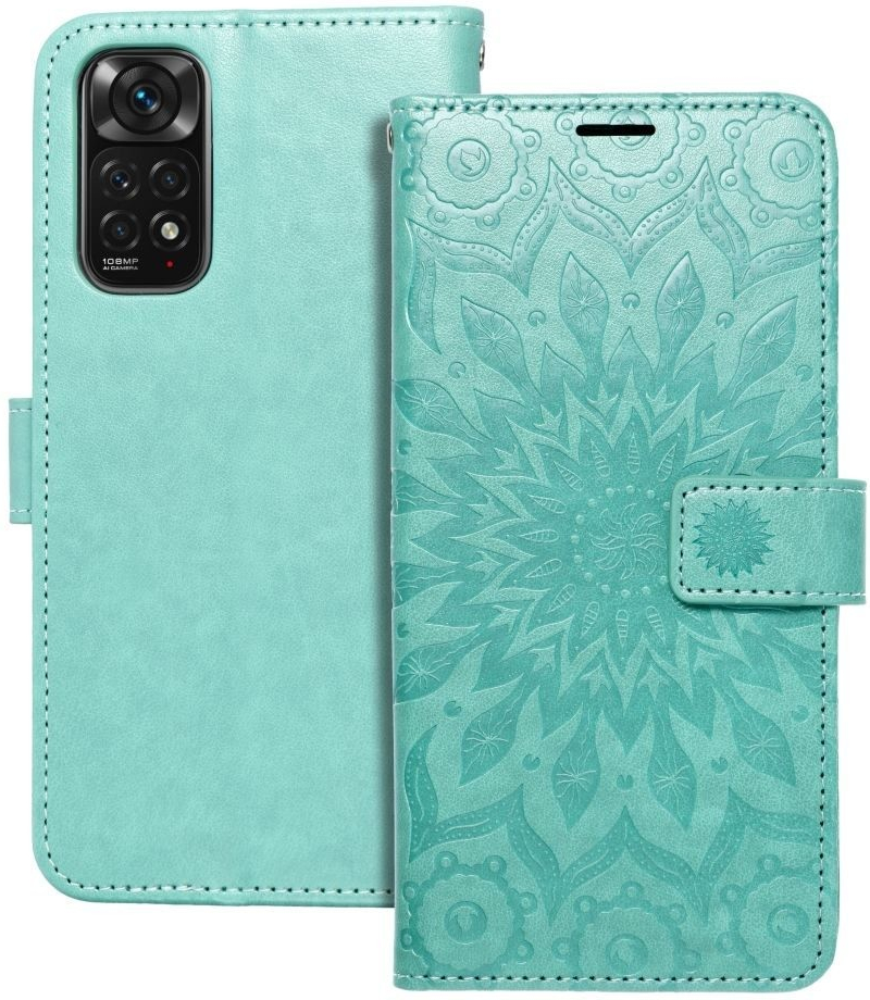 Pouzdro Forcell MEZZO Xiaomi Redmi Note 11 / 11S - Mandala zelené