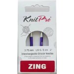 KnitPro Zing vyměnné kruhové jehlice 5Cm 3,75mm – Hledejceny.cz