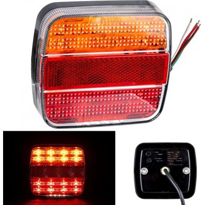 Led Kombinovaná Zadní Svítilna 12v 24v E9 Pozice, Stop, Blinkr, Osvětlení Spz – Hledejceny.cz
