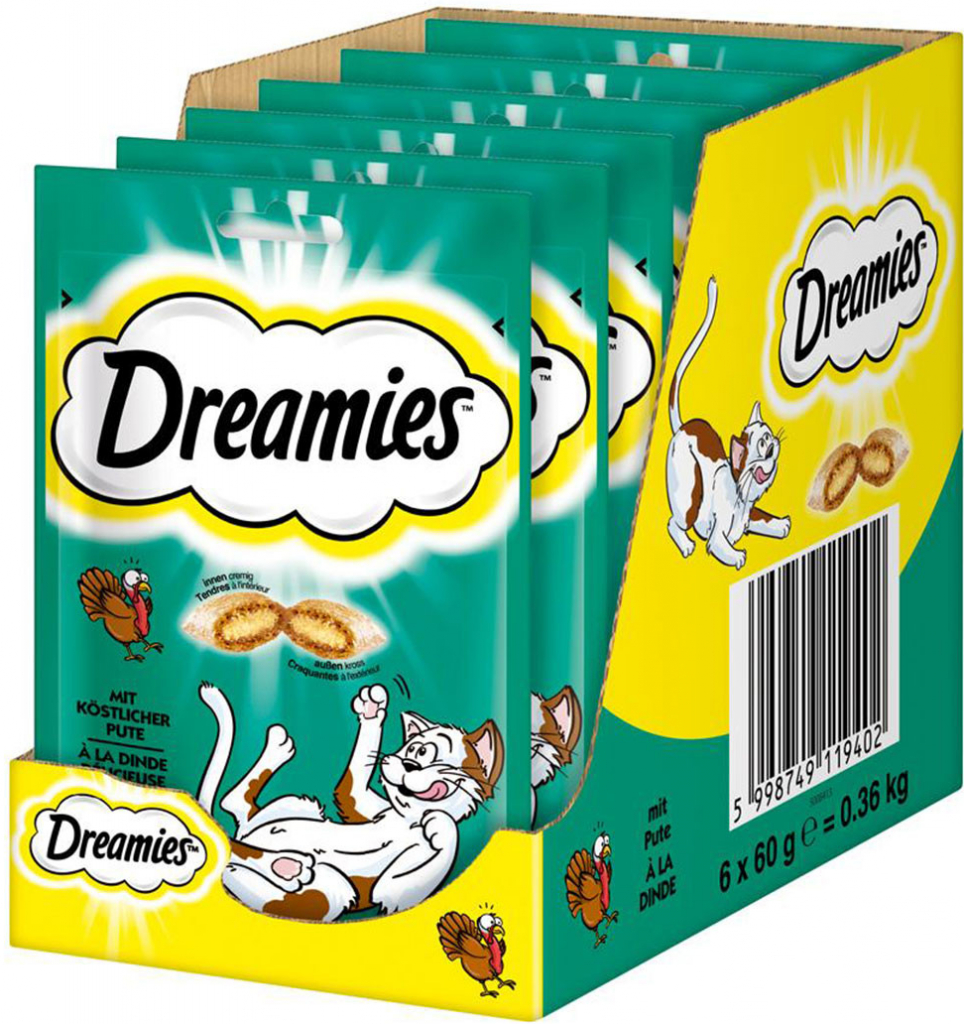 Dreamies S krůtou 6 x 60 g