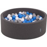 Divio suchý bazén 90x30 cm tmavě sivý + 300 míčků – Sleviste.cz