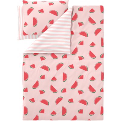 Livarno povlečení z mikrovláknitého saténu vodní melouny 200x220 70x90 – Sleviste.cz