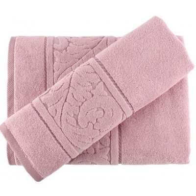 Foutastic Sultan ručníky a osušky v sadě růžová více rozměrů 2 ks – Sleviste.cz