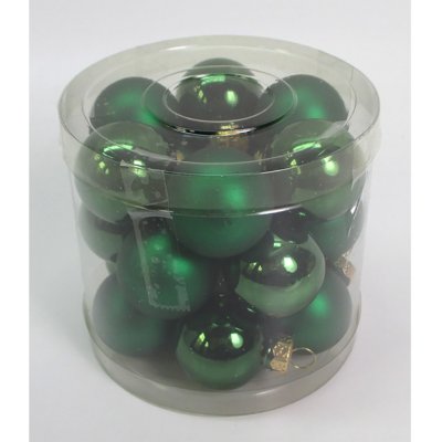 Autronic Ozdoby skleněné barva zelená pr.3 cm cena za 1 18 ks VAK121-3 – Hledejceny.cz