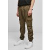 Pánské klasické kalhoty Urban Classics pánské bavlněné kapsáčové kalhoty zelená olivová