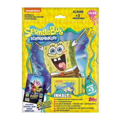 Topps SpongeBob Squarepants samolepky – Starter Pack (DE)