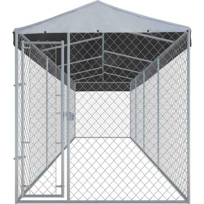 vidaXL Venkovní psí kotec se střechou 760 x 190 x 225 cm – Zboží Dáma