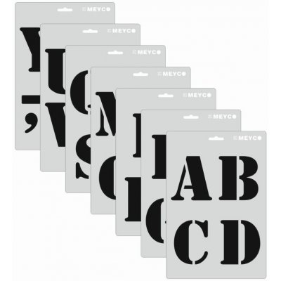 Meyco šablona XL tiskací písmena – Hledejceny.cz