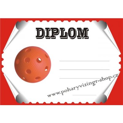 Florbal diplom A4 č.11 – Hledejceny.cz