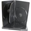 Pouzdro k MP3 Obal na DVD COVER IT pro 4 disky plastový 18 mm Obal na DVD, pro 4 disky, šířka 18 mm, černý, plastový 27011