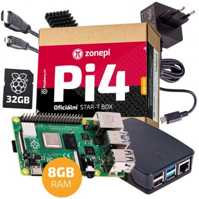 Raspberry Pi 4B 8GB oficiální sada – Zbozi.Blesk.cz