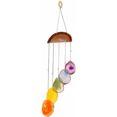 Nefertitis Achátová zvonkohra 5 platků Multicolor NF42925 - plátky 6 - 7 cm – Hledejceny.cz