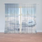 Sablio Záclony Letadlo v oblacích: 2ks 150x250cm – Hledejceny.cz