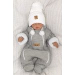 Z&Z Z&Z Zimní pletená kombinéza s odnímatelnou kapucí šedá – Zboží Dáma