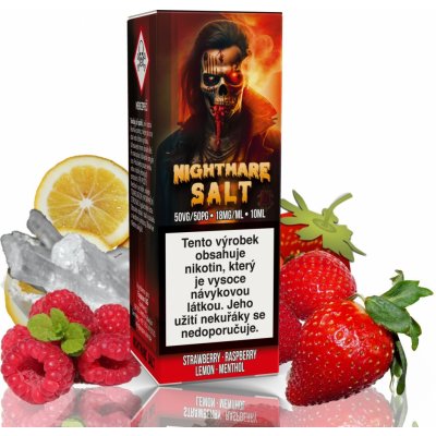 Nightmare Salt - Strawberry Raspberry Lemon Menthol 10 ml 18 mg – Zboží Mobilmania
