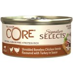 Wellness Core Cat Selects Chunky kuře s krůtou v omáčce 79 g – Hledejceny.cz