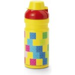 LEGO Brick fľaša na pitie - červená/žlta – Hledejceny.cz