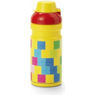 LEGO Brick fľaša na pitie - červená/žlta – Hledejceny.cz