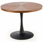 Halmar Jídelní kulatý stůl CARMELO ořech černý – Zboží Mobilmania