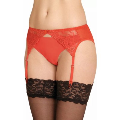 Garter DE LAFENSE Dámský podvazkový pás červená – Zboží Dáma