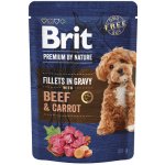 Brit Premium by Nature Adult Dog Fillets in Gravy with Beef & Carrot 85 g – Zboží Mobilmania