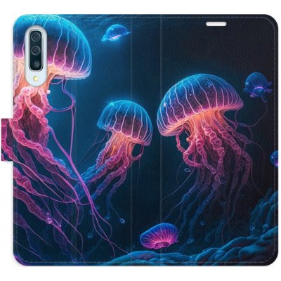 Pouzdro iSaprio Flip s kapsičkami na karty - Jellyfish Samsung Galaxy A50