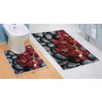 Bellatex Koupelnová 3D tisk sada orchidea 60 x 100 60x50 cm – Zboží Dáma