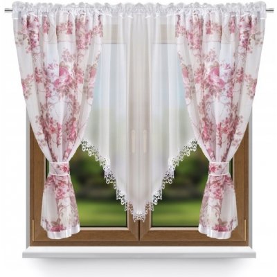 LiS Hotová záclona se závěsem DS060-1, 400x150 cm – Hledejceny.cz