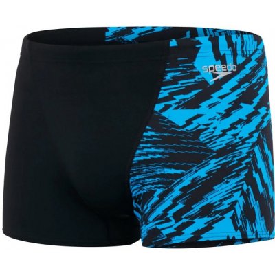 Speedo Allover V-Cut Aquashort Black/Pool – Sleviste.cz