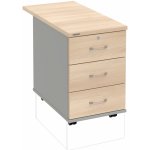 Hobis K 33 Z N 80 3 zásuvky napříč 80 cm akát šedá – Hledejceny.cz