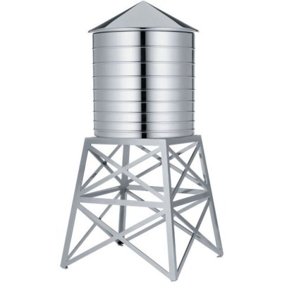 Alessi Dóza na potraviny stříbrná WATER TOWER 730 ml