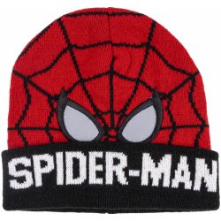 Zimní dětská čepice Spiderman Maska s nápisem