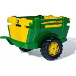 ROLLY TOYS Vlečka za traktor 1osá zelený přívěs FARM TRAILER JD – Zboží Dáma
