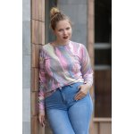 Dámský svetr PAINT Šedá – Zboží Mobilmania