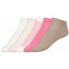 Esmara dámské nízké ponožky 5 párů růžová/béžová/hnědá