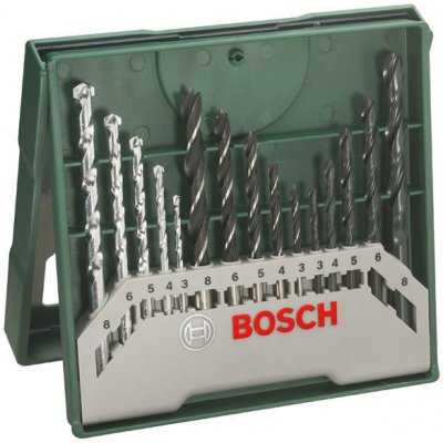 BOSCH Mini-X-Line mix 15dílná sada vrtáků – Zbozi.Blesk.cz