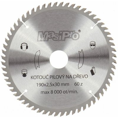 MasiPro Kotouč pilový na dřevo trapézový zub 355x3.3x30mm/40z 104995 – Zbozi.Blesk.cz