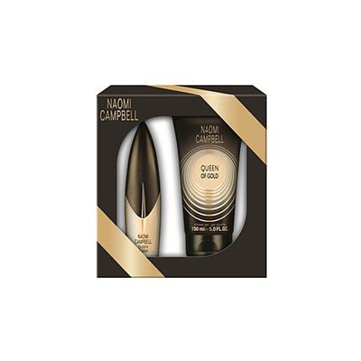 Naomi Campbell Queen of gold EDT 15 ml + 50 ml sprchový gel pro ženy dárková sada