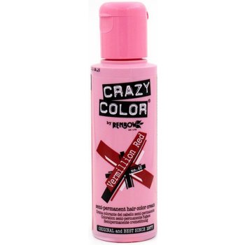Crazy Color Trvalá barva 40 Vermillion Red 100 ml