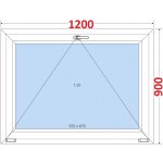 SMART Plastové okno 120x90, Sklopné – Zbozi.Blesk.cz