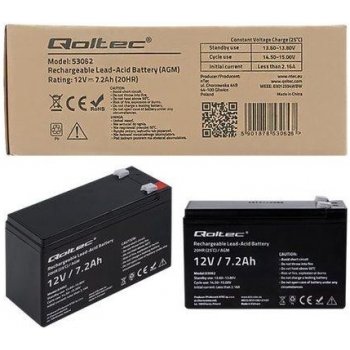 Qoltec 53062 12V 7.2Ah