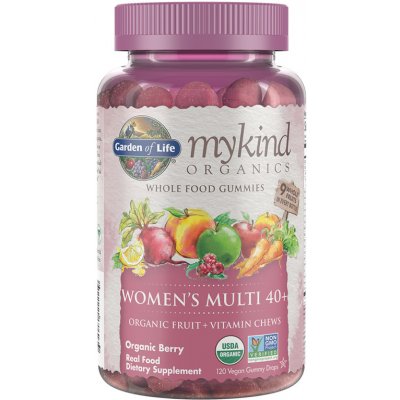 Garden of Life Mykind Organics Multi Gummies Pro Ženy 40+ 120 kapslí