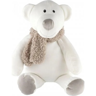 Teddies Medvěd sedící se šálou 35 cm – Zbozi.Blesk.cz