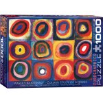 EuroGraphics Kandinsky Studie barevných čtverců 1000 dílků – Zboží Mobilmania