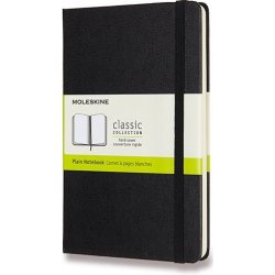 Moleskine Zápisník M tvrdé desky černý čistý B6 104 listů