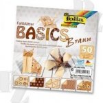 Papíry na origami 15 x 15 cm 50 ks Basic Braun SMT Creatoys – Hledejceny.cz